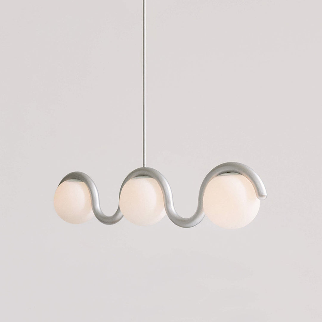 Contemporary linear light, perfect over dining table.
