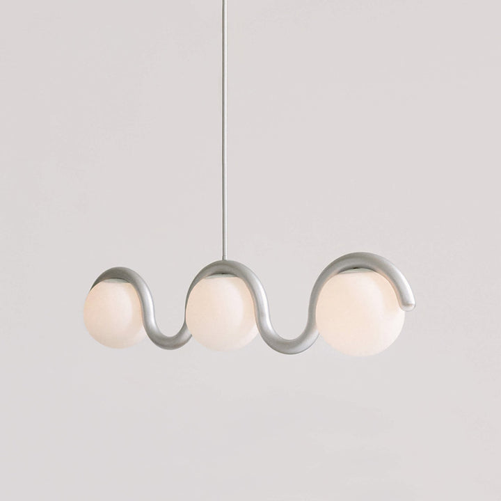 Contemporary linear light, perfect over dining table.