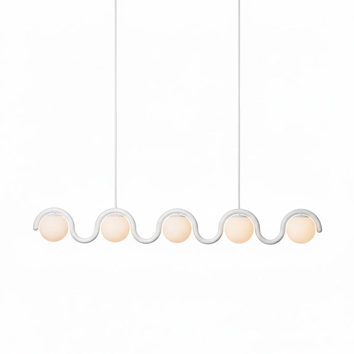 Sleek contemporary linear chandelier.