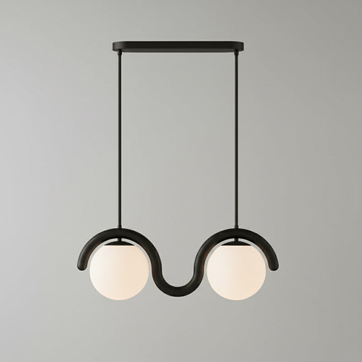 Stylish linear pendant, versatile design.