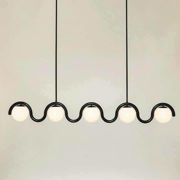 Elegant linear light fixture, modern & sleek.