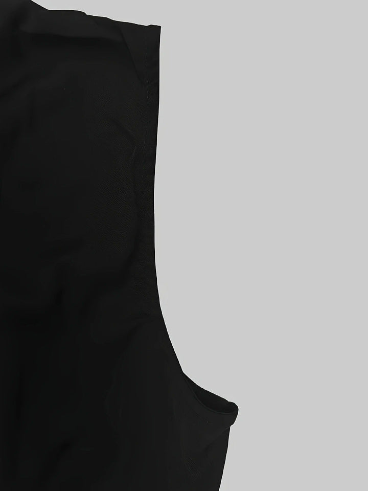 Full-length women's pleated cape maxi dress, an elegant formal gown perfect for wedding guests.