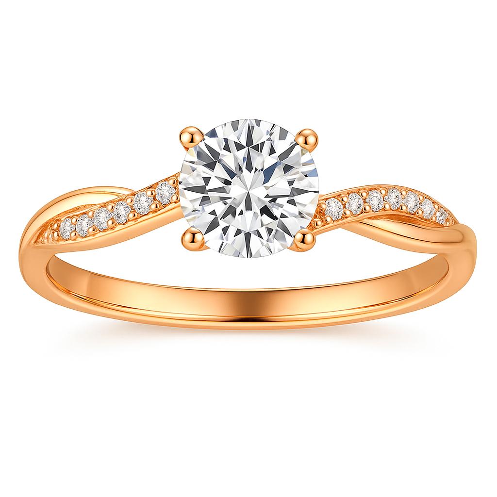 Stunning gold fashion ring for women, an elegant piece of designer jewelry, ideal gift.