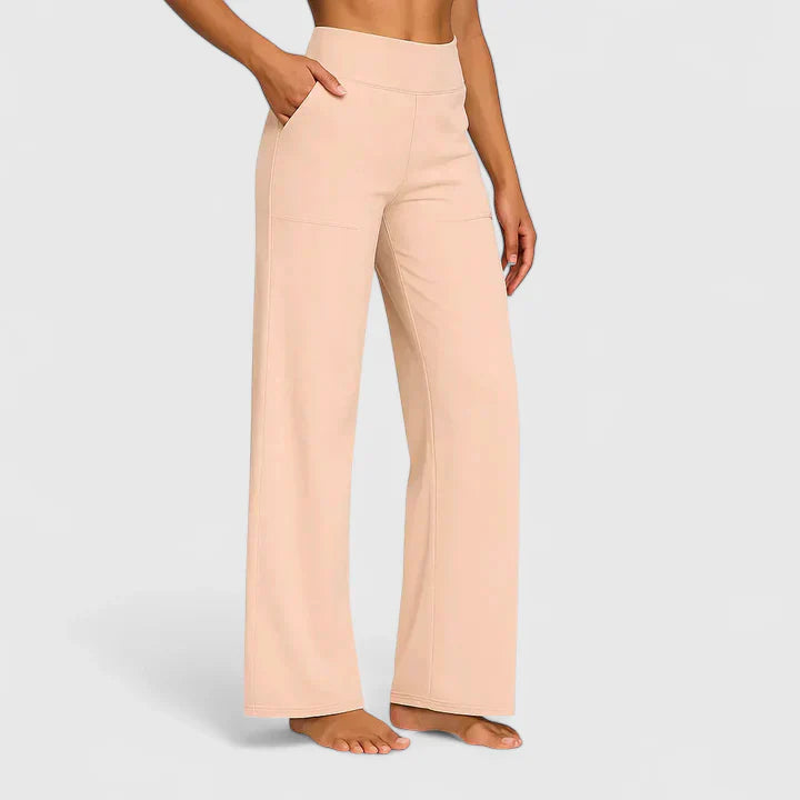 Versatile women's elegant straight leg trousers, perfect for both work and casual fashion.