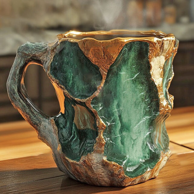 Stylish unisex insulated mug with crystal design, perfect for kitchenware and home decor. A great gift idea.