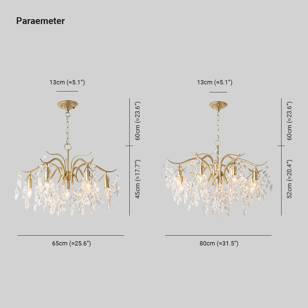 Modern black wisteria flower crystal chandelier, elegant home decor lighting fixture.
