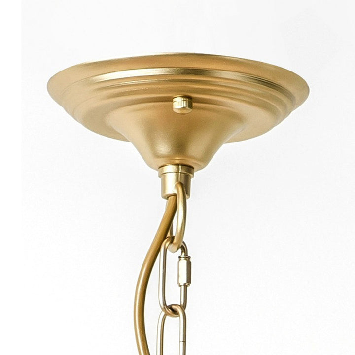 Elegant wisteria flower crystal chandelier suspended, a luxurious gold ceiling light for grand spaces.