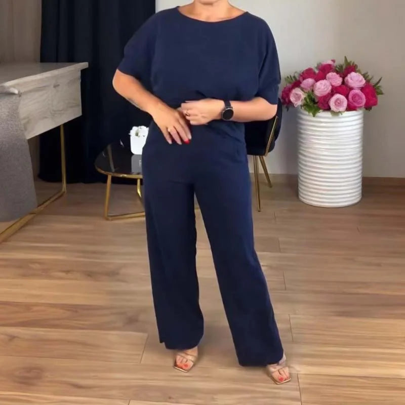 Fashionable women's matching cardigan, cami top, and wide-leg pants 3-piece set for a complete look.