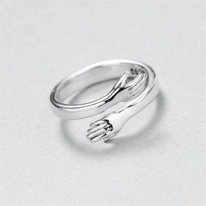 Elegant women's adjustable ring with a unique, modern pattern. Perfect fashion accessory for everyday wear or a gift.