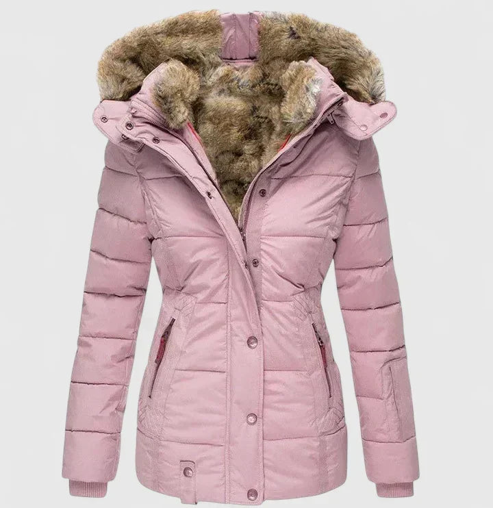 Versatile women's all-season coat. Elegant fashion outerwear, ideal for winter comfort and chic style.