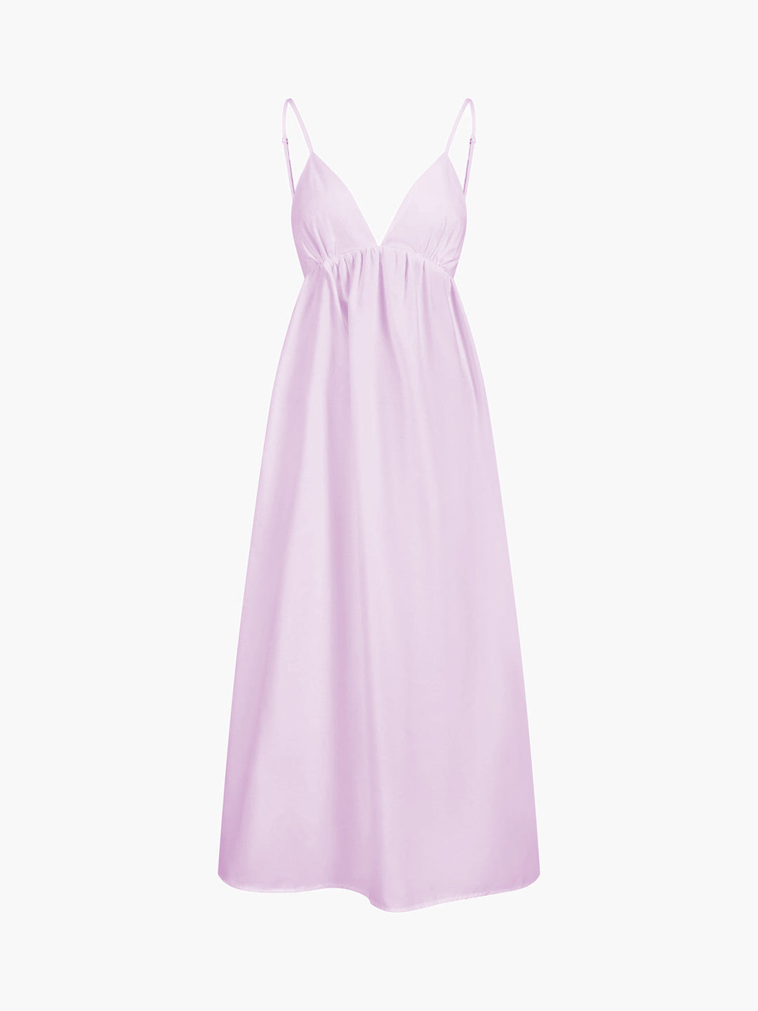 Trendy women's cocktail party dress: backless V-neck A-line design with fine spaghetti straps for a sleek look.