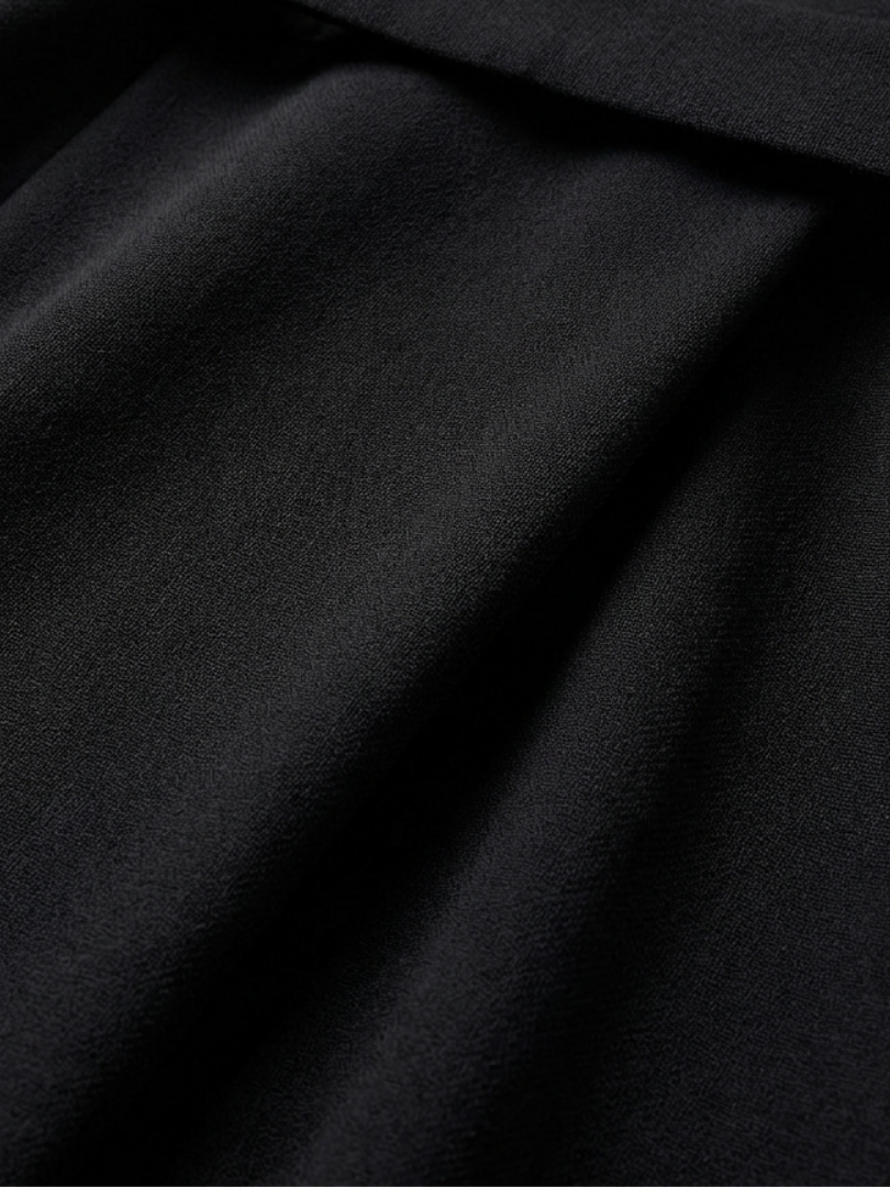 Chic & comfortable women's asymmetric midi dress with flowing cape sleeves. Perfect for a smart casual look.