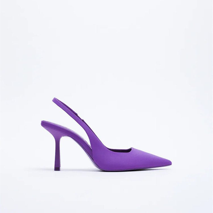 Modern women's slingback pumps with a sleek design, offering comfortable elegance for versatile dress shoe occasions.