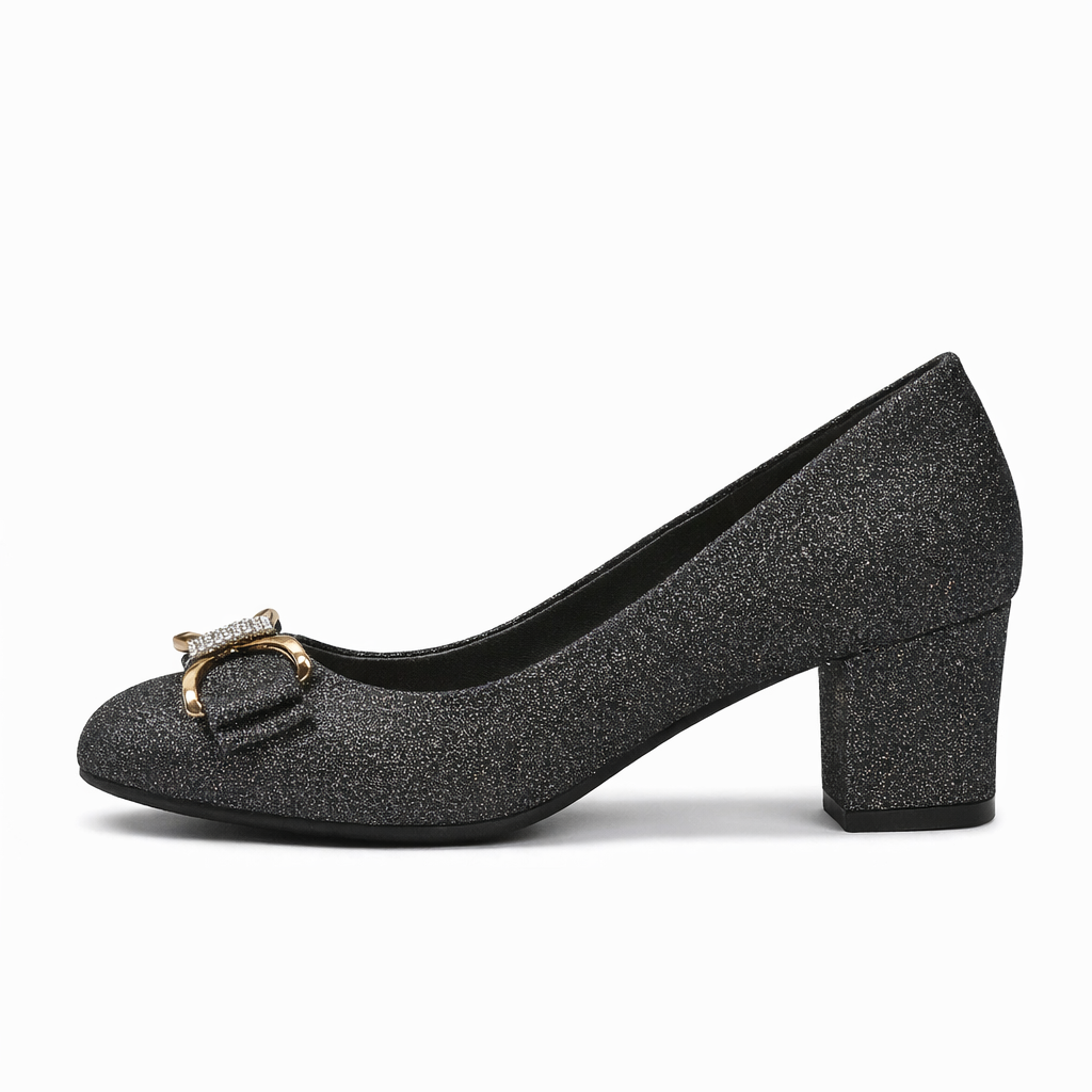 Chic women's red block heel pumps with an elegant bow, offering a pop of color and comfortable fashion statement.