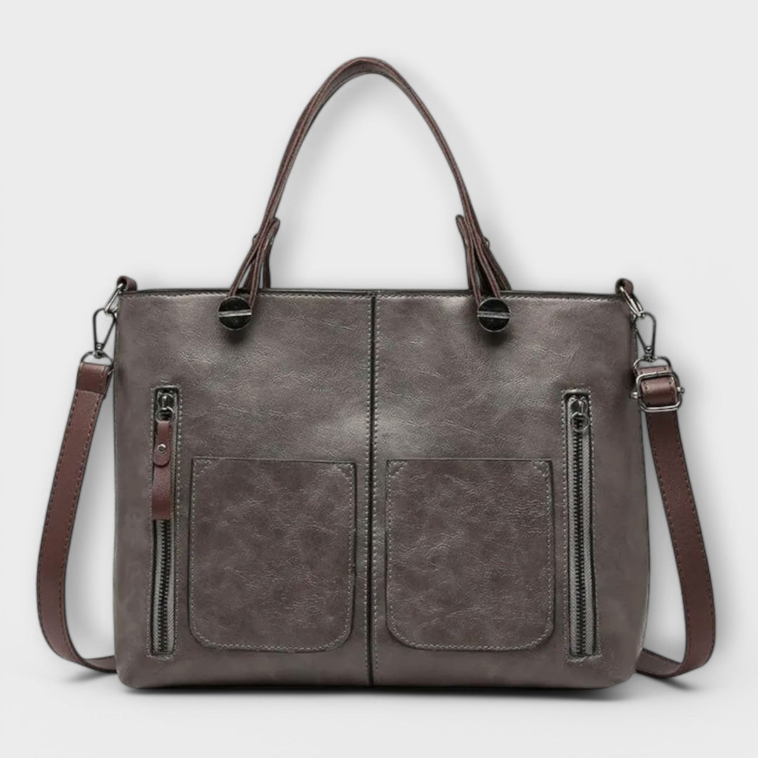 Versatile women's leather shoulder bag. Elegant design, ideal for everyday, work, or travel.