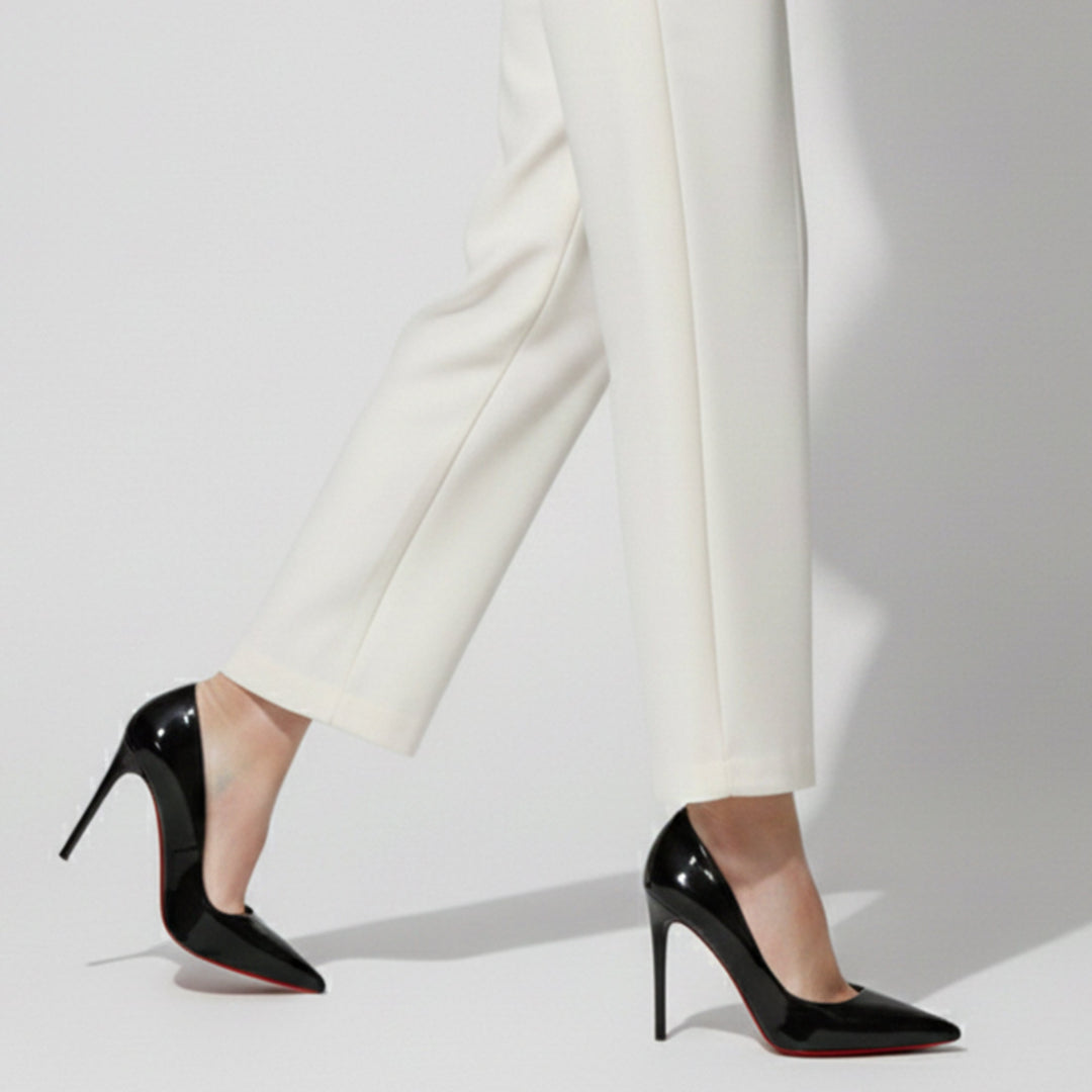 Classic pointed toe high heels for women. Stylish & versatile slip-on pumps for formal or professional outfits.