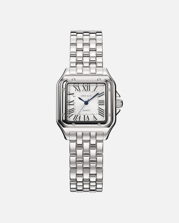 Sophisticated ladies' quartz watch, a vintage-style accessory for a chic and classic look.