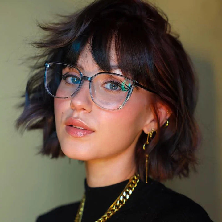Comfortable women's reading glasses, classic design for clear vision aid & daily use.