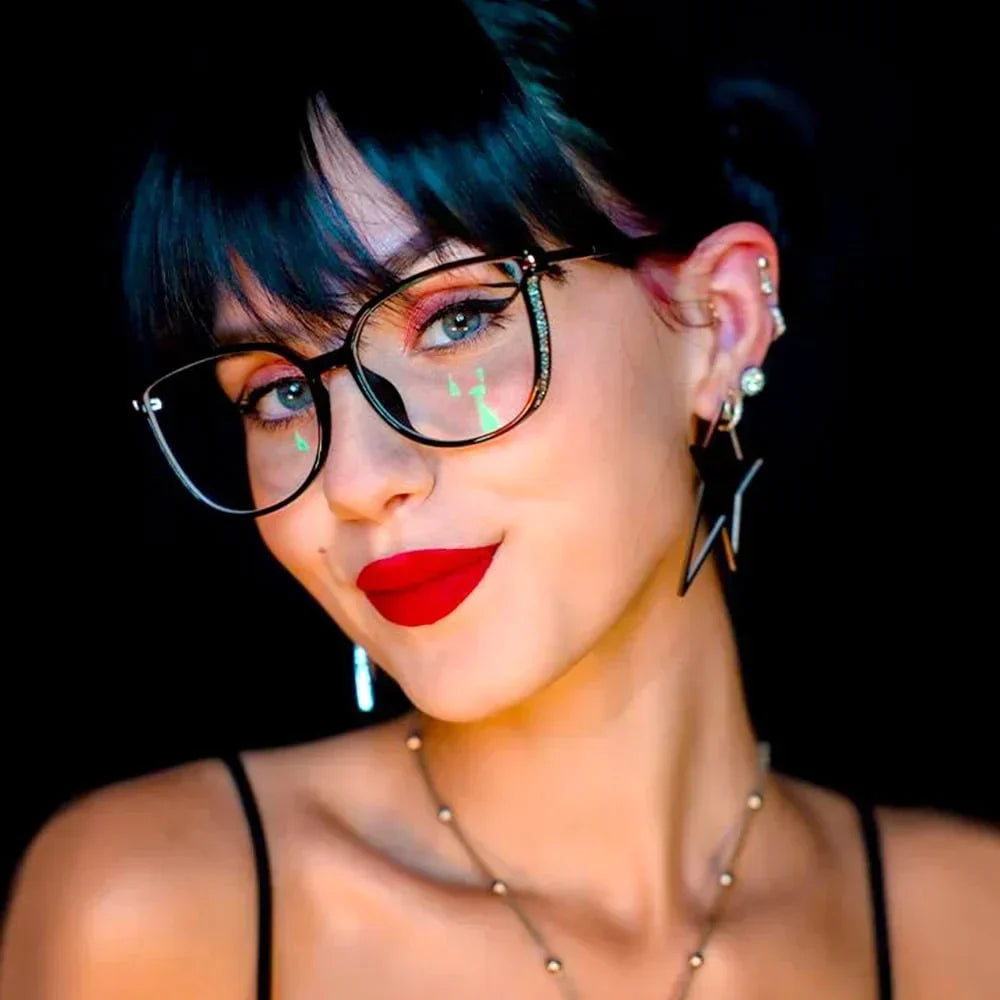 Stylish women's classic reading glasses, elegant eyewear accessory for improved vision.