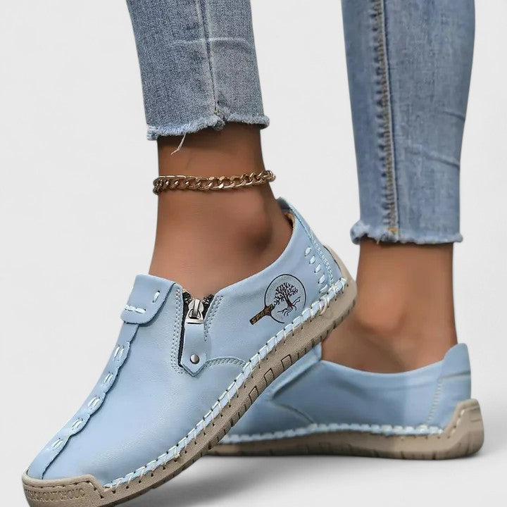 Comfortable women's elegant flats for all-day wear, ideal for walking & pain relief.