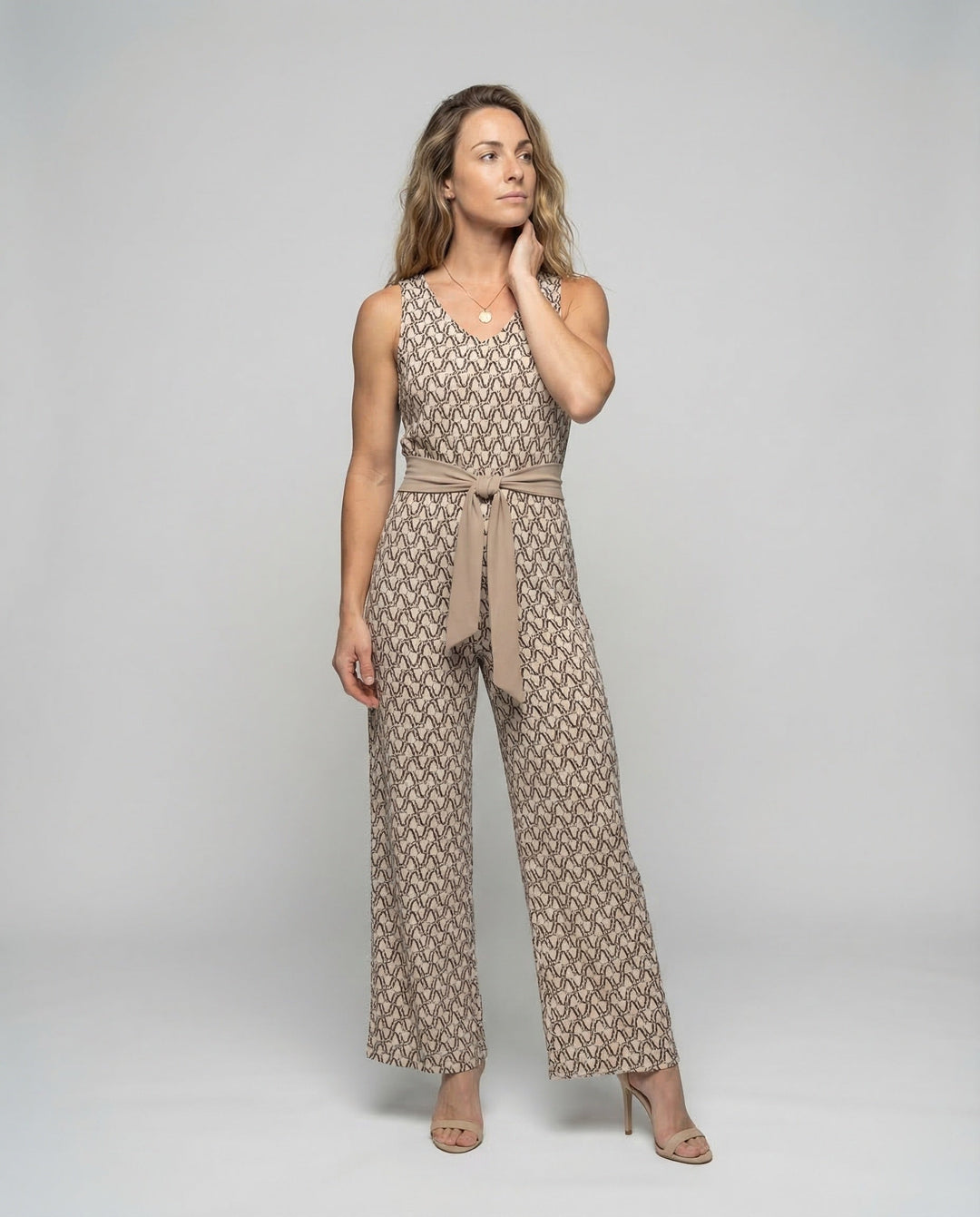 Elegant women's comfort jumpsuit in a versatile style, perfect for chic casual wear or all-season fashion.
