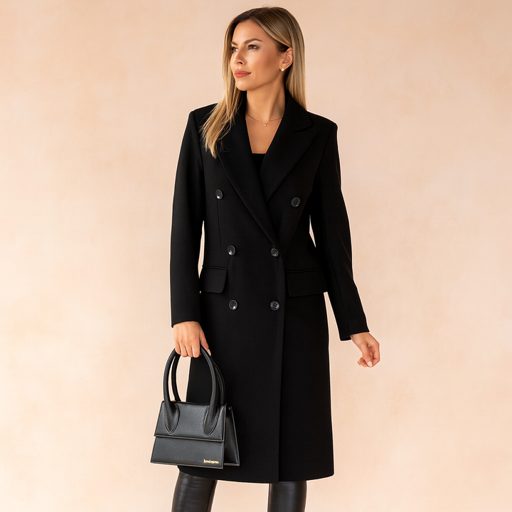 Professional business coat for women, ideal for staying warm and elegant.
