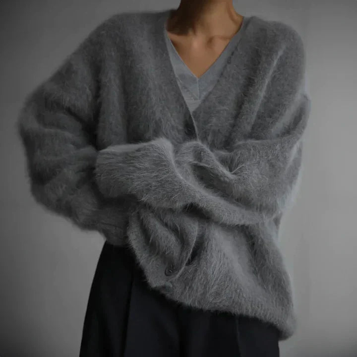 Everyday comfort women's soft cardigan, versatile long sleeve layering top.