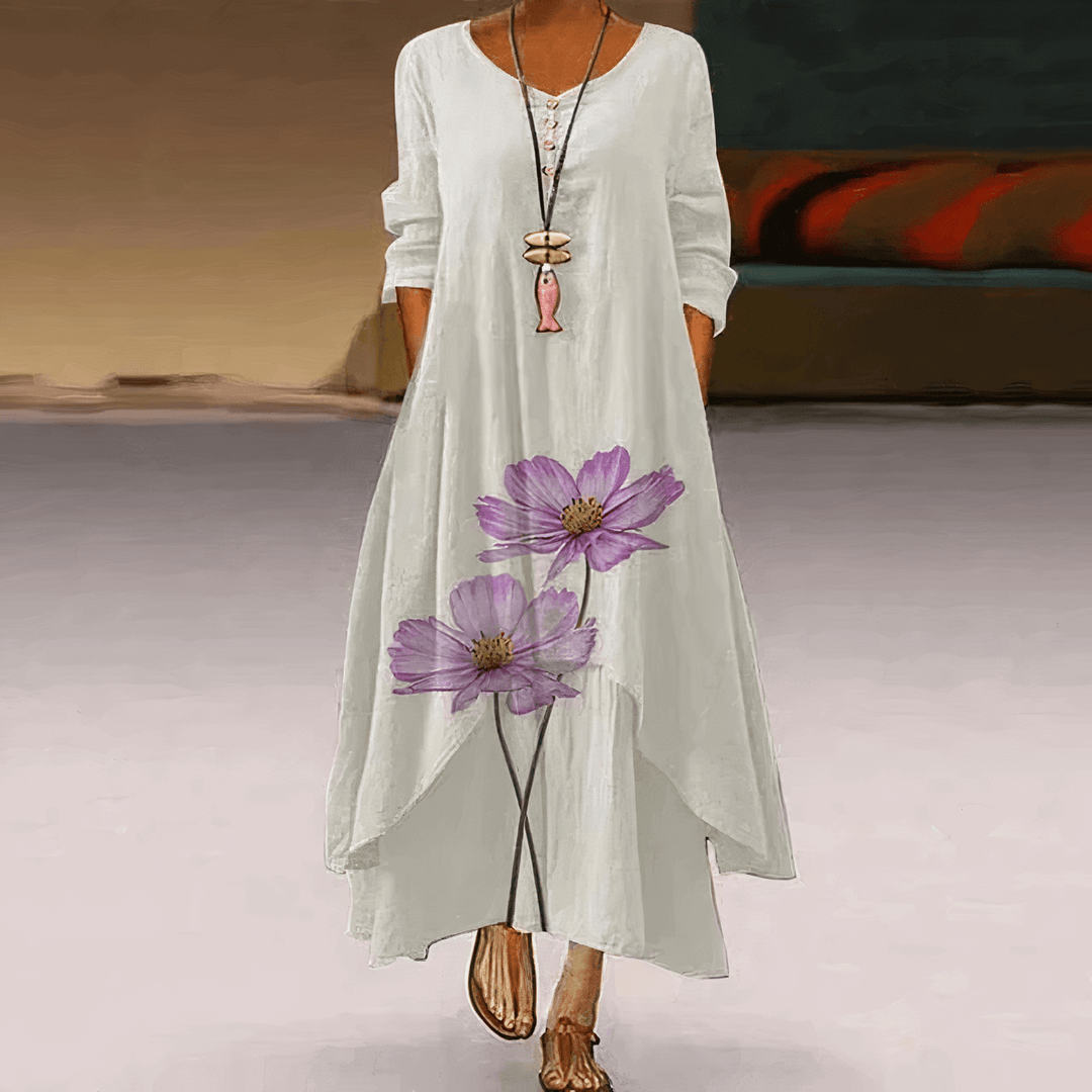 Chic women's occasion dress, elegant and flattering. Ideal for spring & summer events.