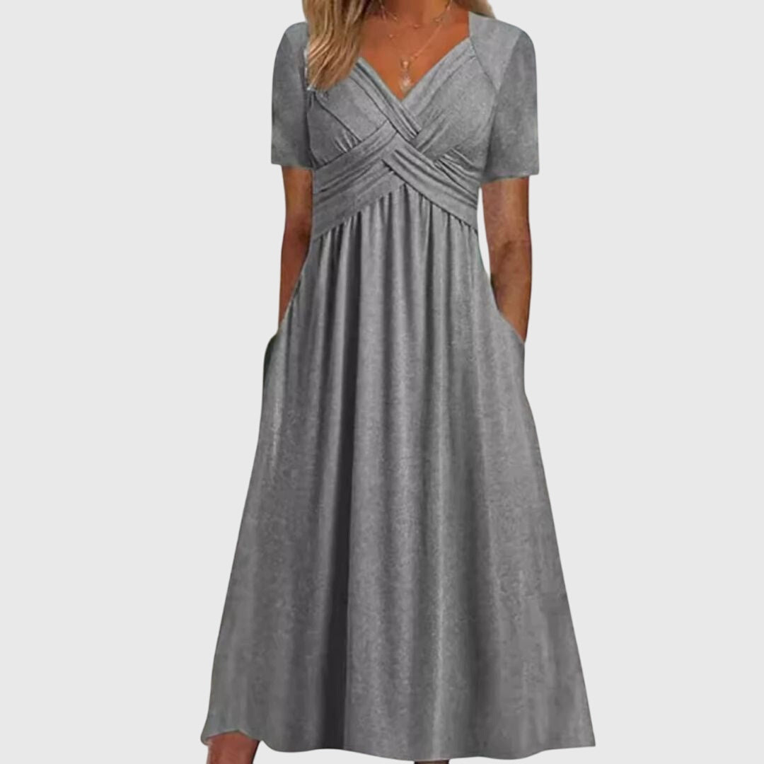 Flattering women's party dress, elegant and chic for any special occasion or evening event.