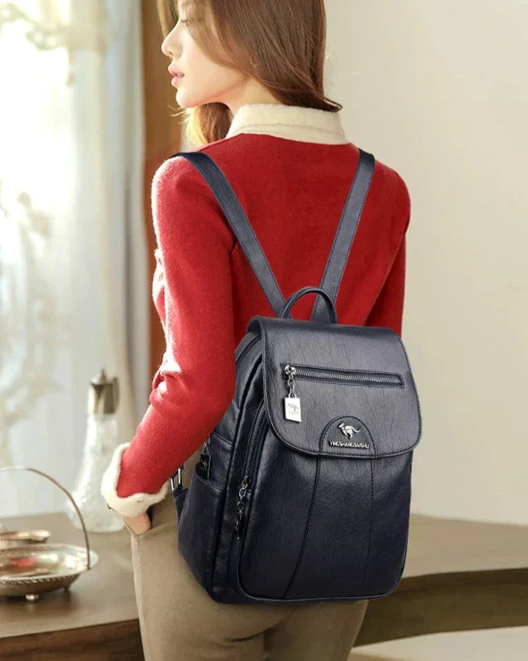 Chic women's fashion backpack, elegant design for everyday style. Versatile & durable ladies bag with adjustable straps.