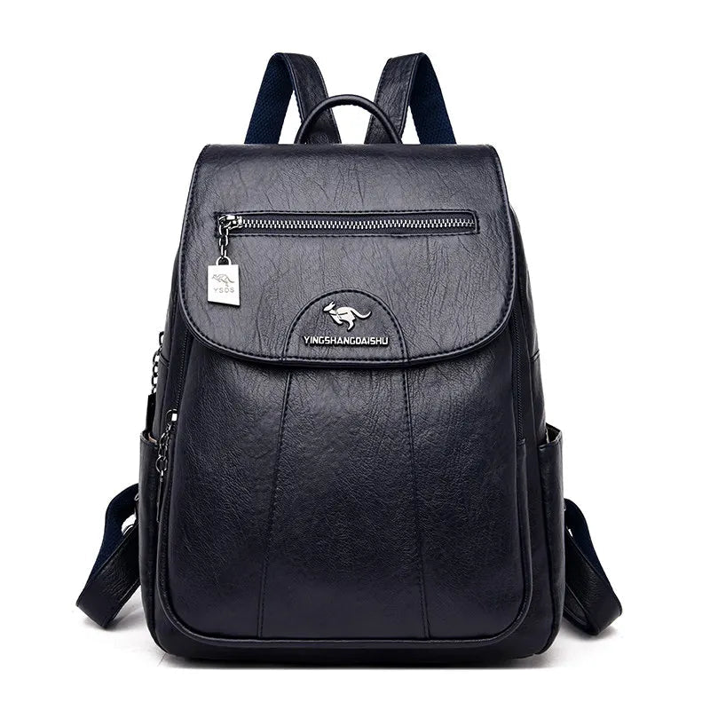 Premium elegant women's fashion backpack. Chic, durable, versatile daily use bag with adjustable straps for comfort.