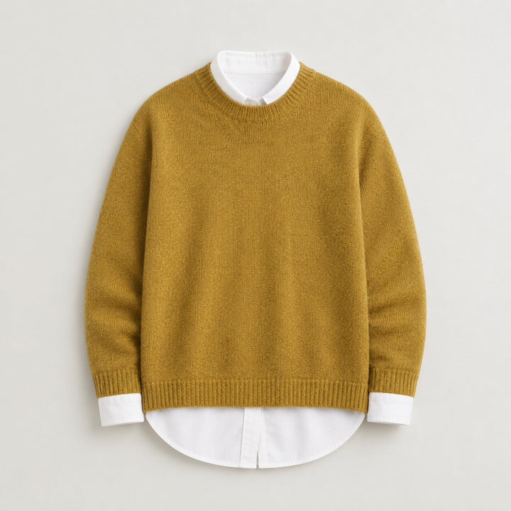 Essential women's long sleeve elegant fine knit pullover sweater. Comfortable and stylish for all season wear.