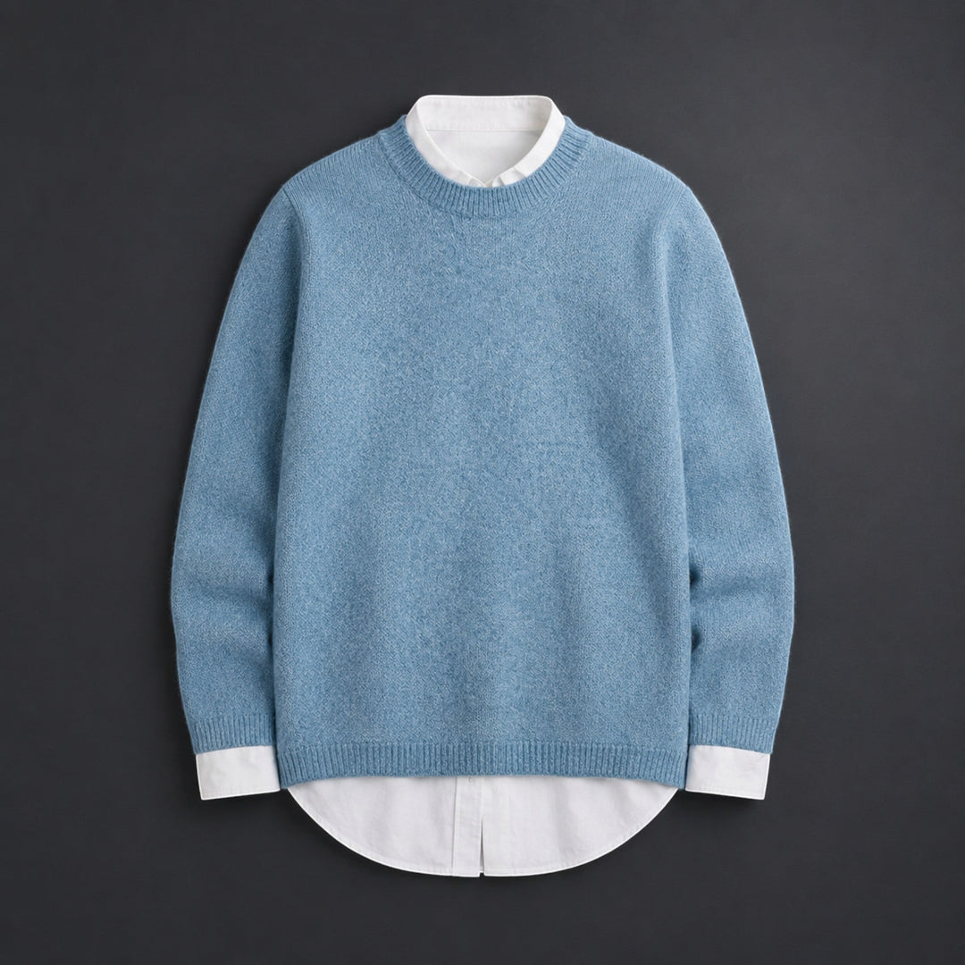 Warm & soft elegant women's fine knit pullover sweater. Perfect for comfortable, versatile all-season fashion.
