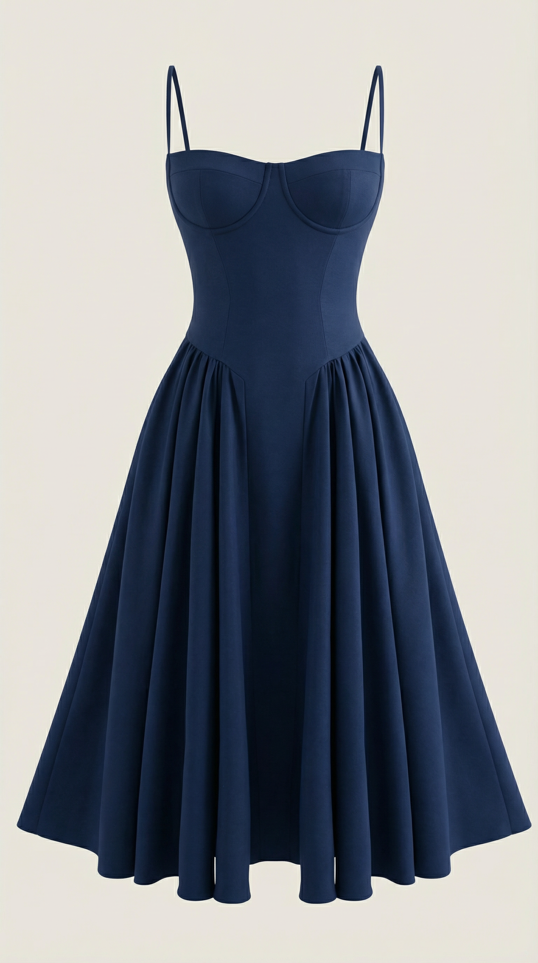 Elegant women's dress: Floral midi with a sweetheart neckline & corset, ideal for romantic events.