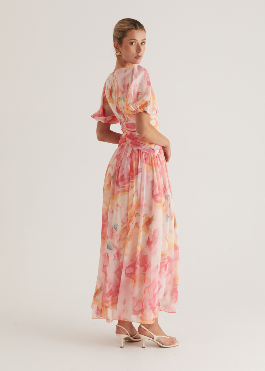 Versatile women's floral maxi dress, a stylish choice for any event.