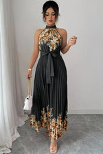 Black with Coffee Floral Hem