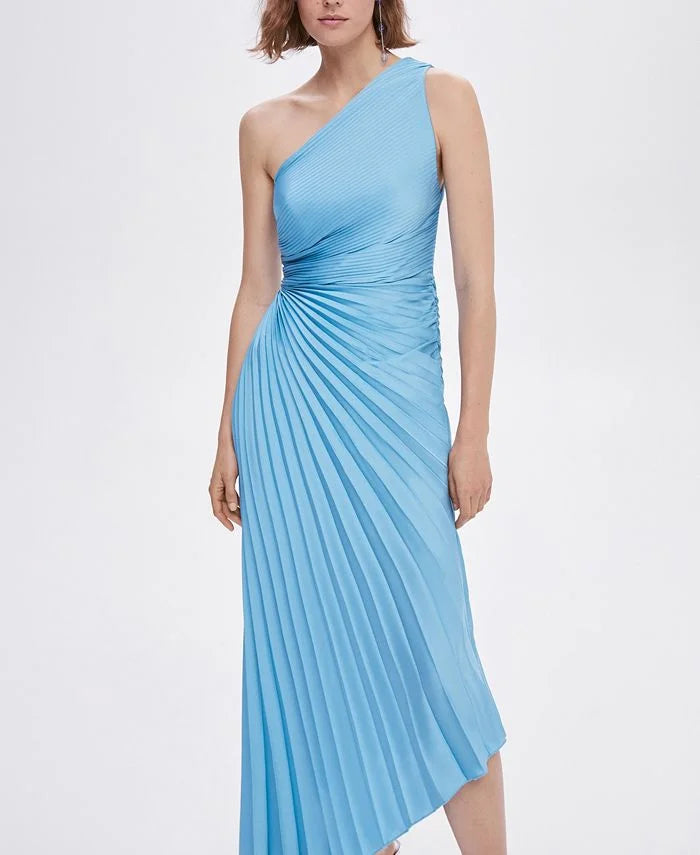 Long elegant women's flowy maxi dress for evening, party, or sophisticated casual events.