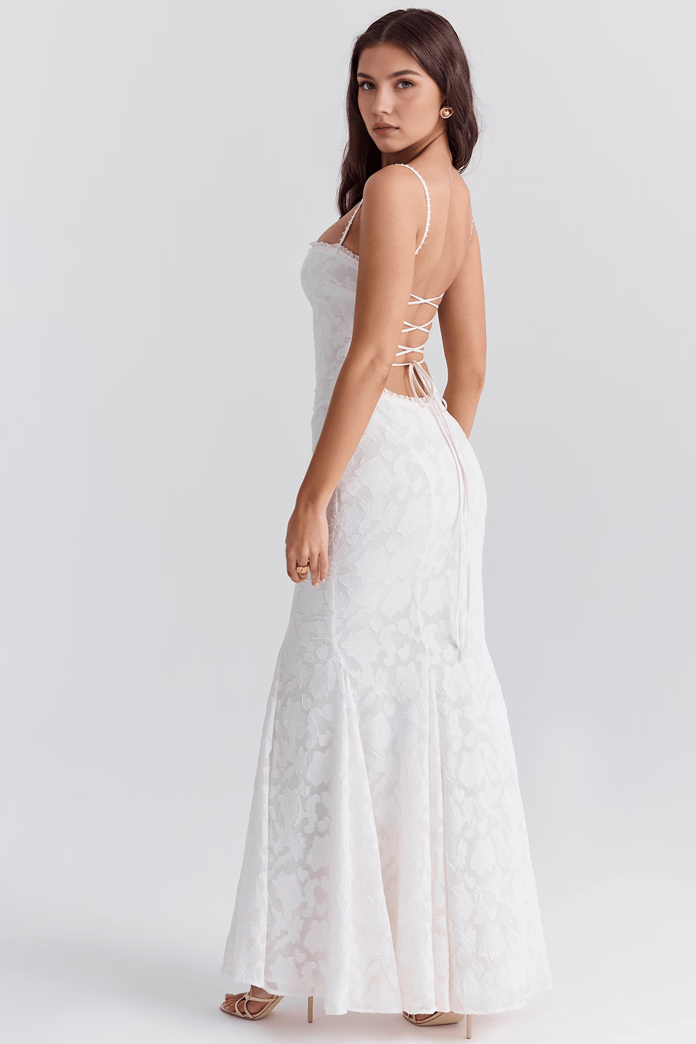 Graceful women's casual maxi dress, designed for a relaxed yet elegant summer feel.