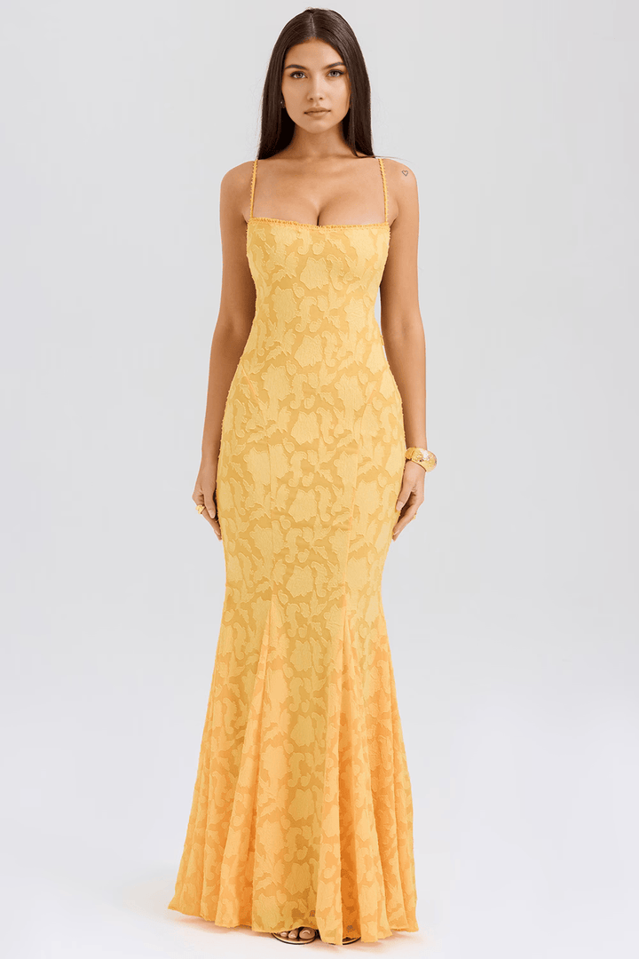 Sleek women's flowing dress, perfect for an effortlessly elegant summer day.