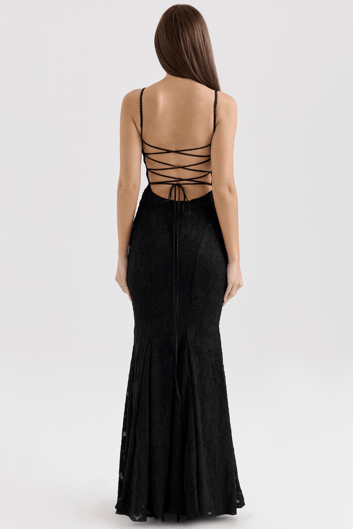 Elegant women's flowing summer dress, offering a chic look for any occasion.