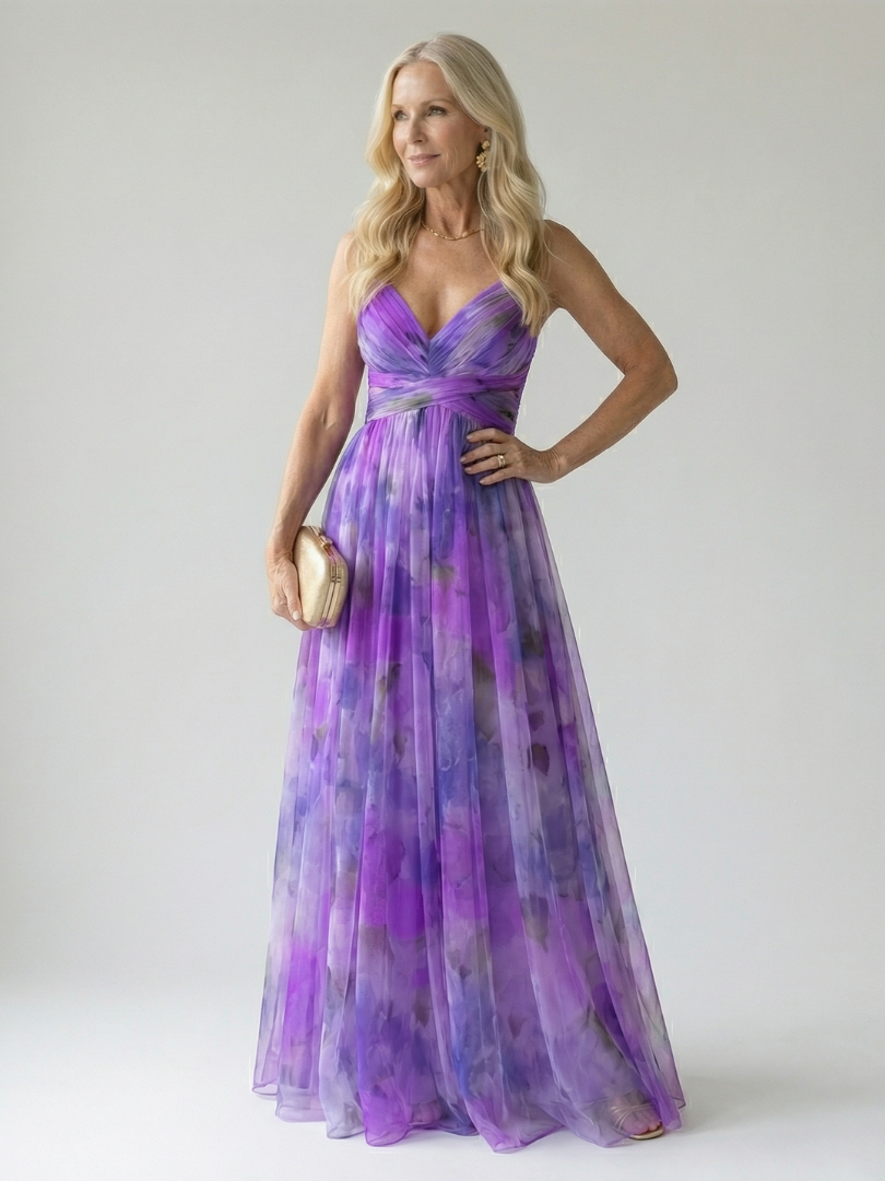 Versatile women's summer wrap maxi dress, a must-have for elegant casual fashion & warm weather.