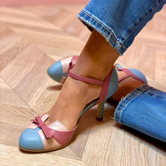 Elegant women's heeled sandals with ankle strap, perfect for summer parties & versatile occasion wear.