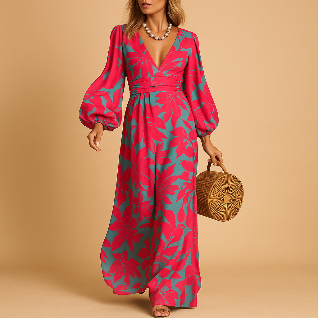 Versatile women's knee-length dress. Ideal for dinner, party, or casual wear. Chic, elegant, and comfortable.