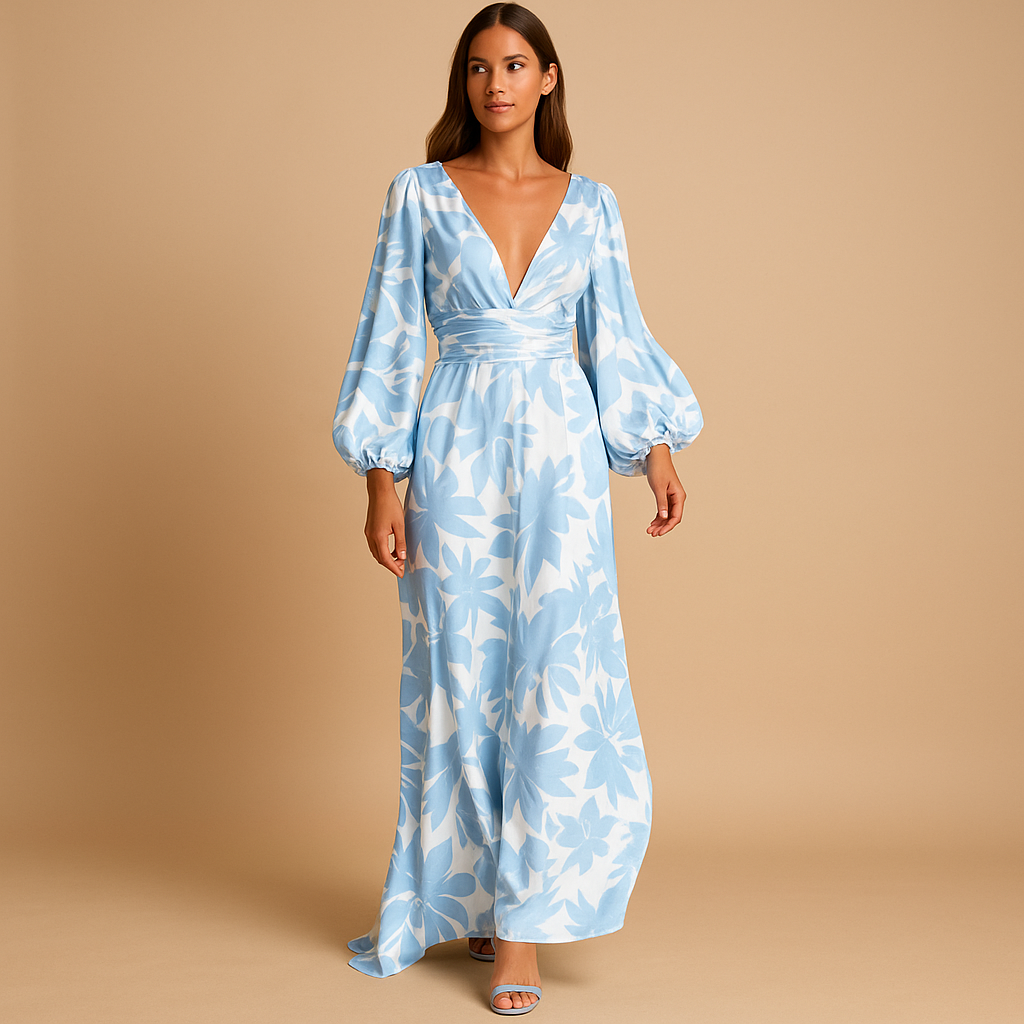 Stylish women's knee-length dress. Great for summer events, parties, or a flattering casual look. All occasions.