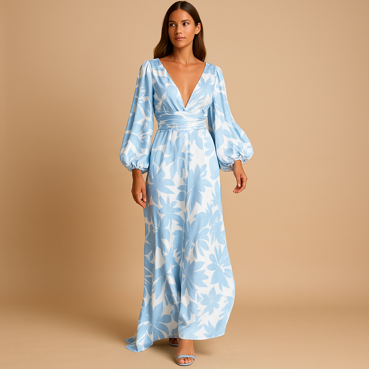 Stylish women's knee-length dress. Great for summer events, parties, or a flattering casual look. All occasions.