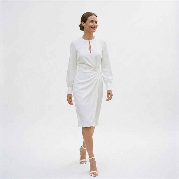 Stylish long sleeve formal dress for women, an elegant choice for evening wear and events.