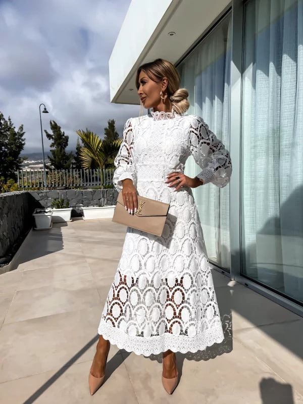 Women's long sleeve party dress, an elegant and chic choice for formal occasions and evening events.