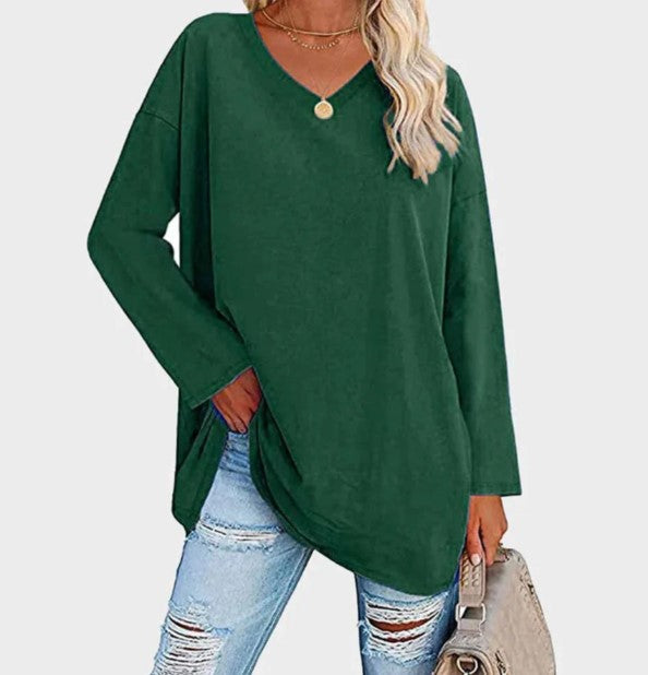 Everyday women's long sleeve sweater. Casual knitwear for comfortable layering & elegant style.