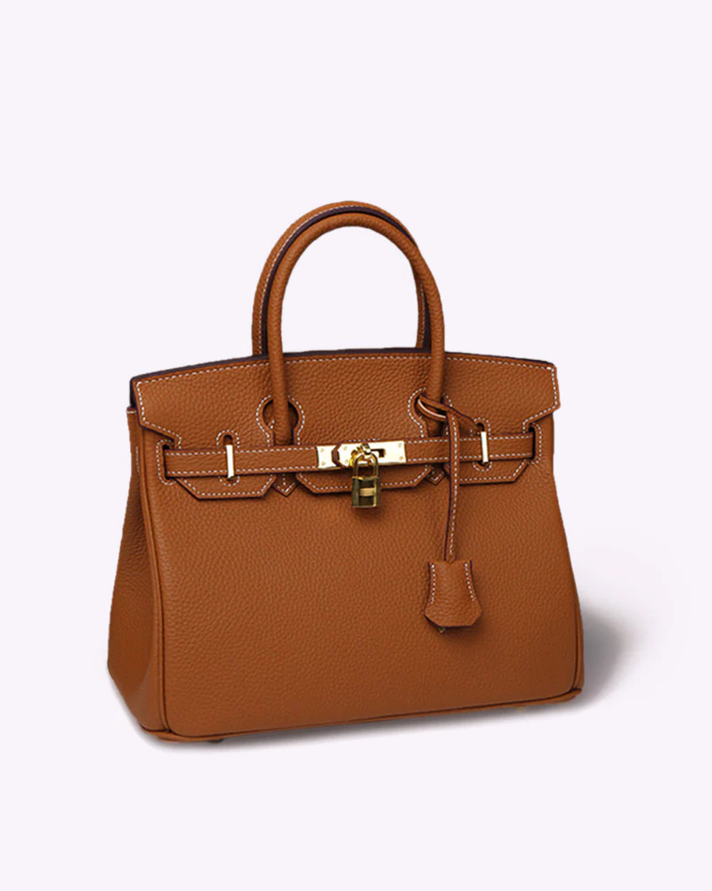 Sophisticated women's luxury shoulder tote bag with organizer pockets. Elegant fashion accessory for work.