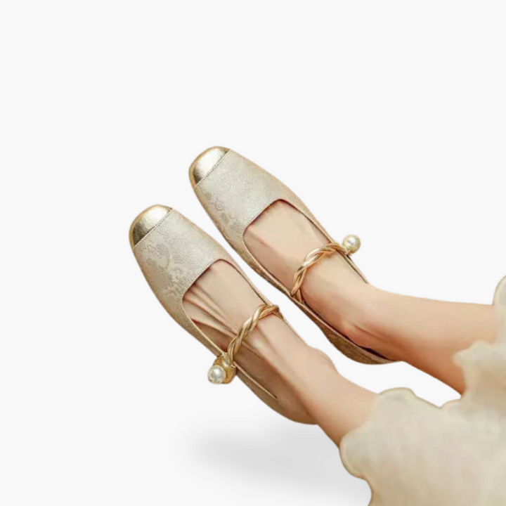 Classic women's Mary Jane flats with all-day comfort. Slip-on design, perfect elegant casual footwear.
